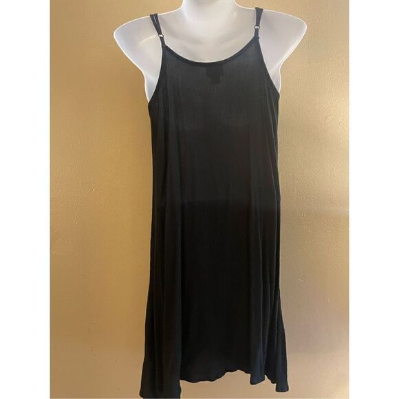 Mossimo Women’s Boho Embroidered Black Mini Dress Size Small - Picture 4 of 4